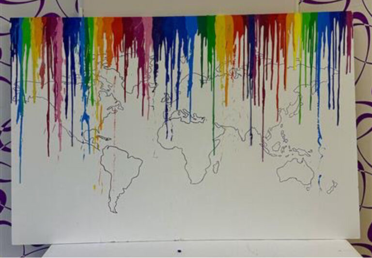 Welt erstrahlt in Farbe