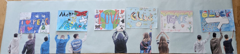 Graffiti-Friedensplakate
