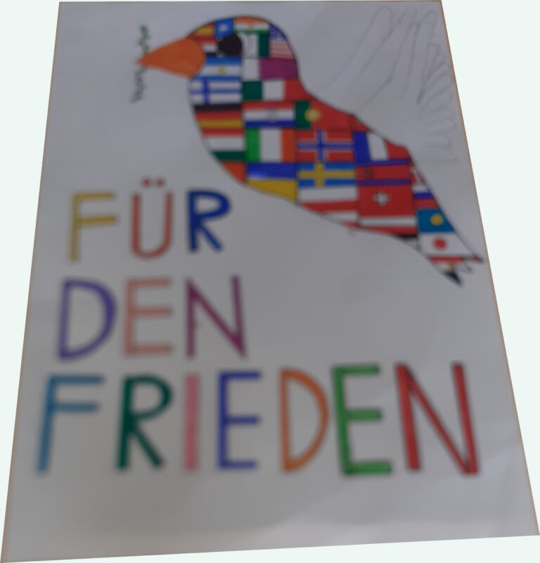 Bunte Taube Frieden